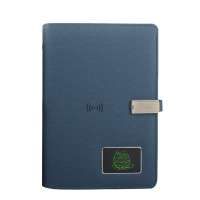 Custom light up logo power bank smart wireless charging notebook